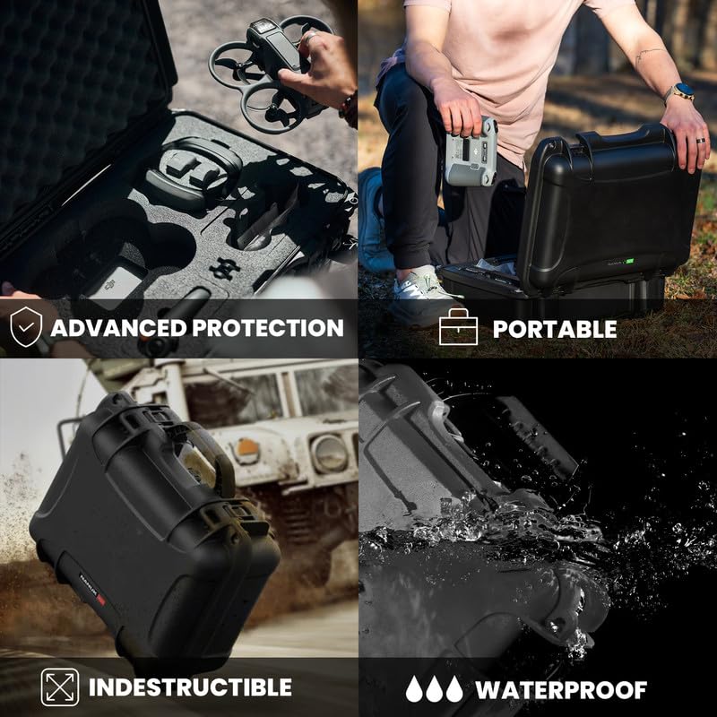 Nanuk 925 Waterproof Hard Case with Foam Insert for DJI Avata 2 Fly More Combo - Orange - Image 3