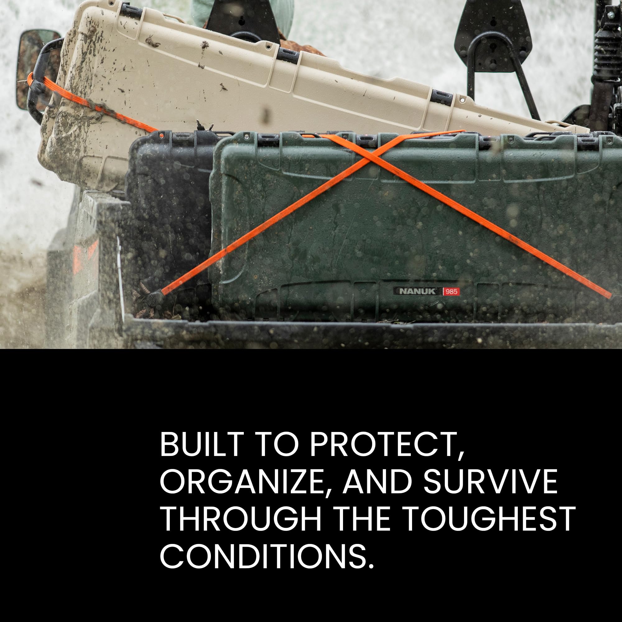 NANUK Hard Case with Foam & Wheels - 30" to 55" Long, Customizable Foam Insert, IP67 Waterproof & Crushproof, Rugged Construction for Ultimate Protection, Made in Canada - Image 7