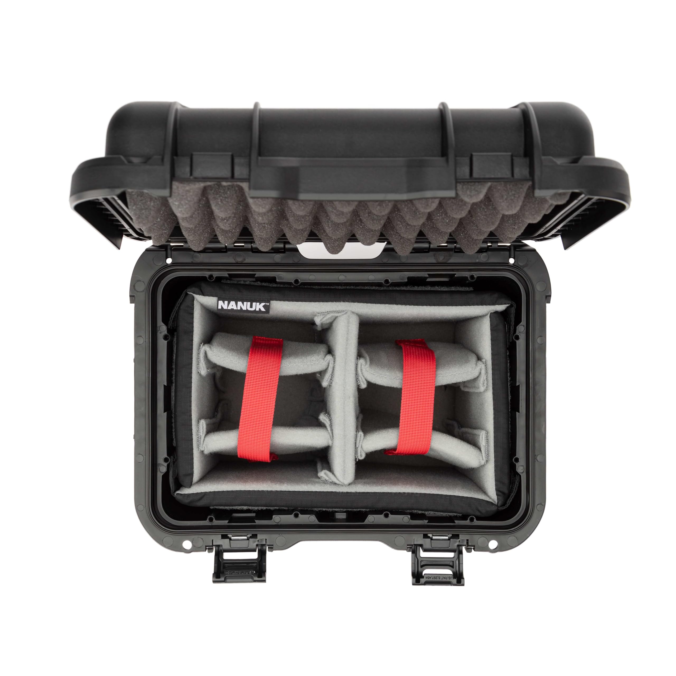 Nanuk T20 Top Loader Waterproof Hard Case with 2-Pocket Lid Organizer and Padded Dividers, Black - Image 3